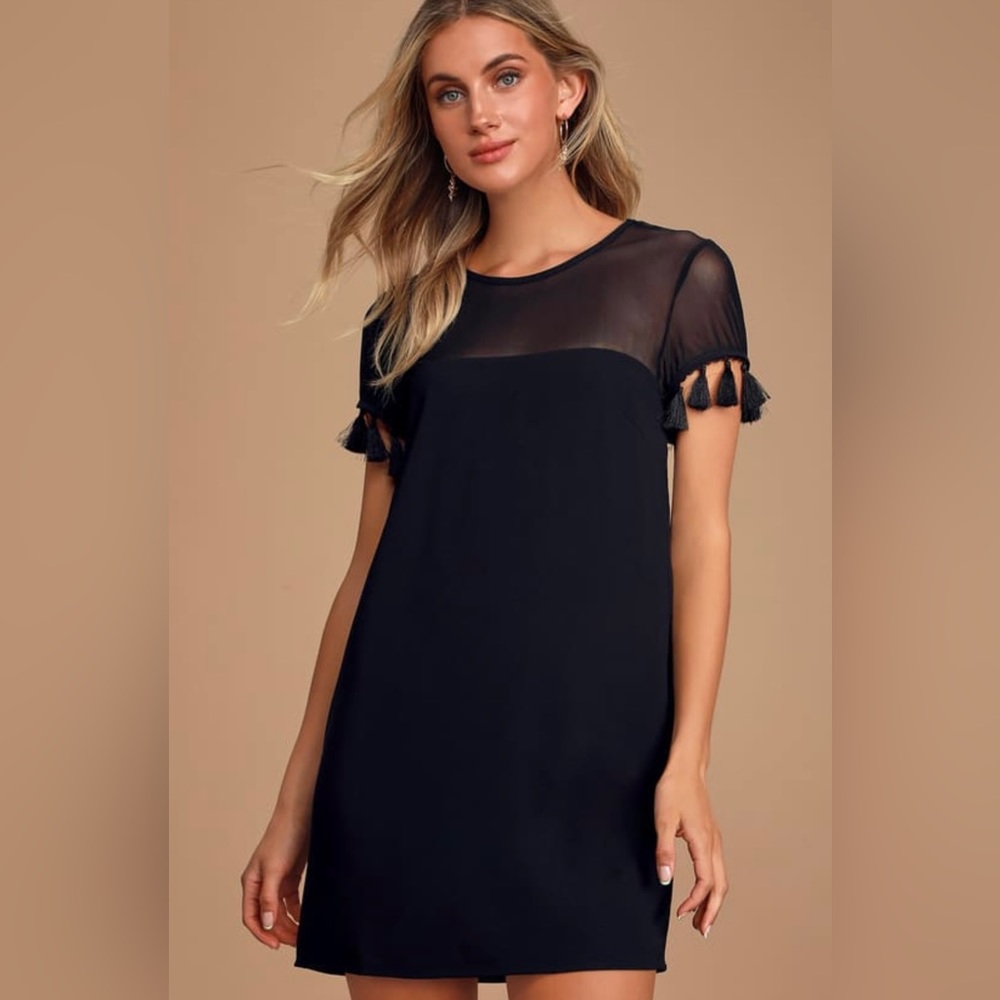 Iced Latte Black Shift Dress- New, never worn